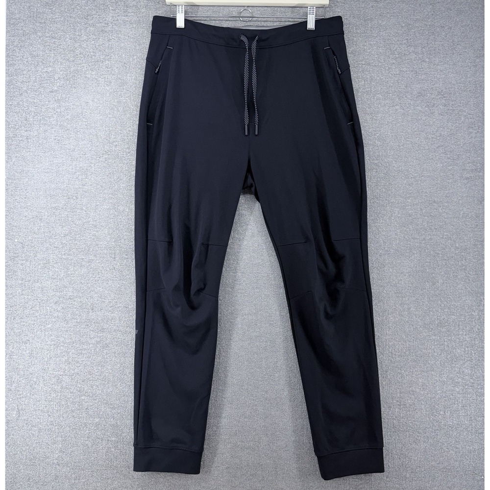 Mack Weldon Jogger Pants Men Size Large Black Activewear Drawstrings